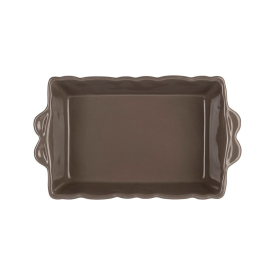 Plat four rect feston volcan 26x18cm de Comptoir de Famille - Objet de décoration dans Y001