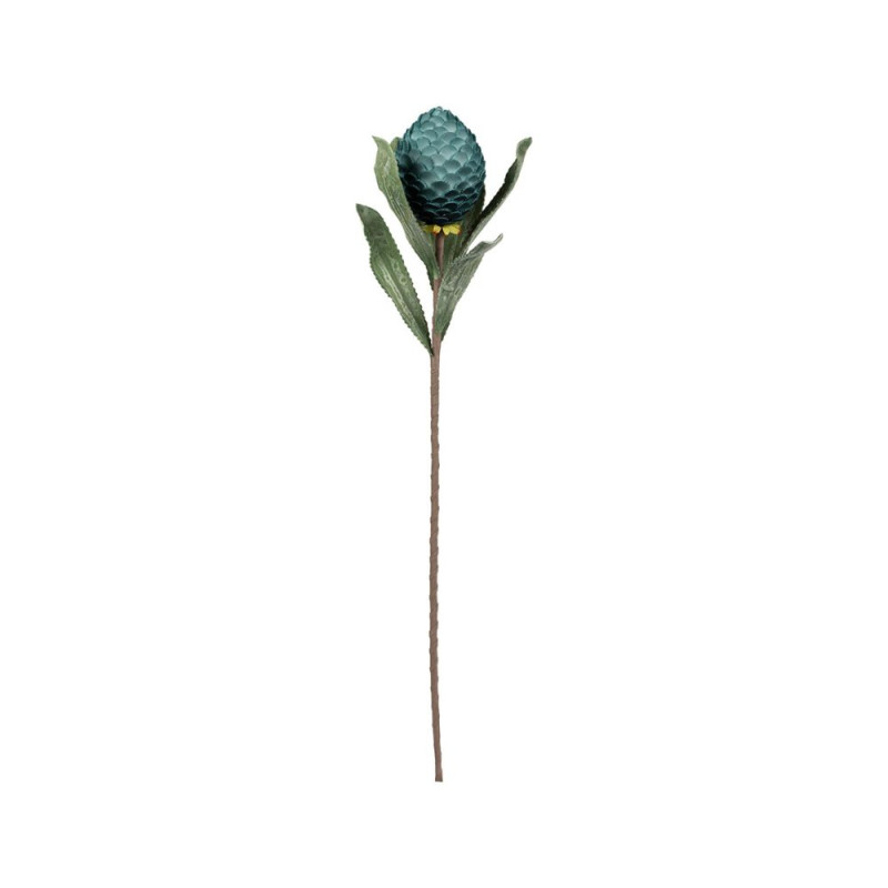 Fleur cocoa bleu+vert h82cm de Comptoir de Famille - Objet de décoration dans Y001