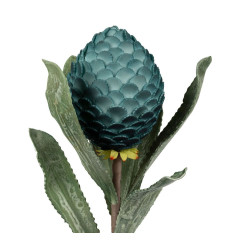 Fleur cocoa bleu+vert h82cm de Comptoir de Famille - Objet de décoration dans Y001