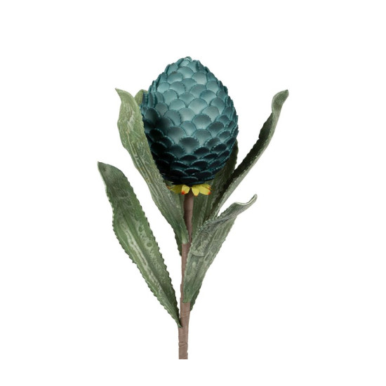 Fleur cocoa bleu+vert h82cm de Comptoir de Famille - Objet de décoration dans Y001