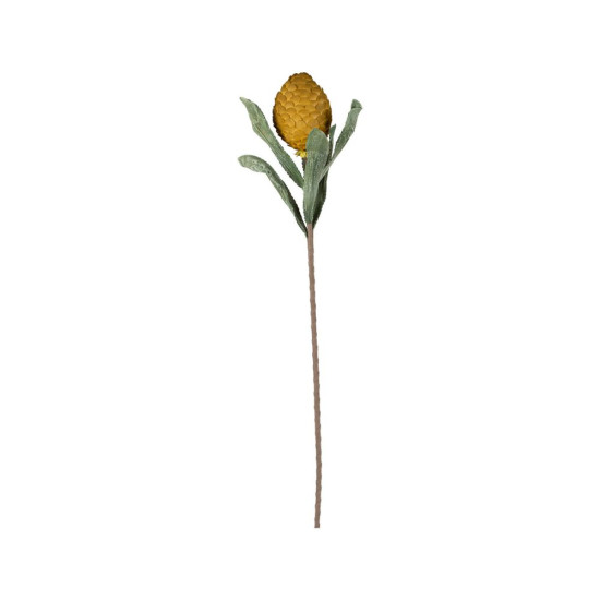 Fleur cocoa moutarde+vert h82cm de Comptoir de Famille - Objet de décoration dans Y001