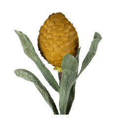 Fleur cocoa moutarde+vert h82cm de Comptoir de Famille - Objet de décoration dans Y001
