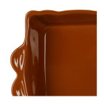 Plat four rect feston caramel 32x21cm de Comptoir de Famille - Objet de décoration dans Y001