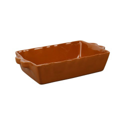 Plat four rect feston caramel 32x21cm de Comptoir de Famille - Objet de décoration dans Y001