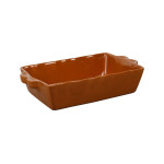 Plat four rect feston caramel 26x18cm de Comptoir de Famille - Objet de décoration dans Y001