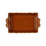 Plat four rect feston caramel 26x18cm de Comptoir de Famille - Objet de décoration dans Y001