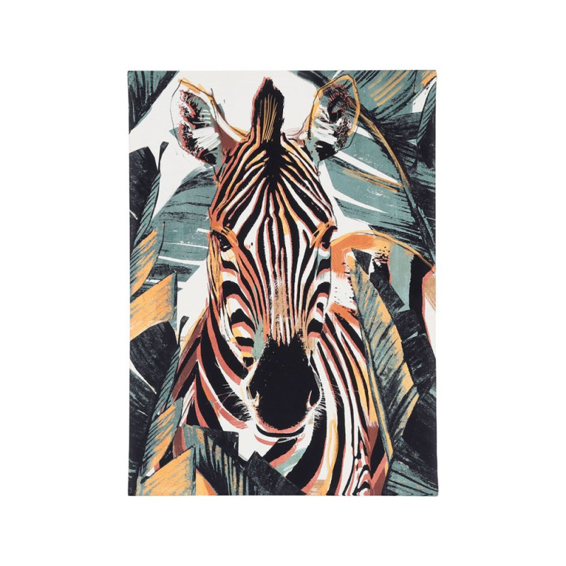 Tableau zebre multicolore 50x70cm de Comptoir de Famille - Objet de décoration dans Y001