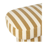 Banc belly camel+ecru 100x34h42cm de Comptoir de Famille - Objet de décoration dans Y001