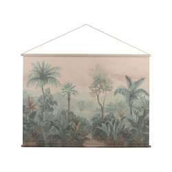 Toile palmeraie vert 145x103cm de Comptoir de Famille - Objet de décoration dans Y001