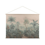 Toile palmeraie vert 145x103cm de Comptoir de Famille - Objet de décoration dans Y001