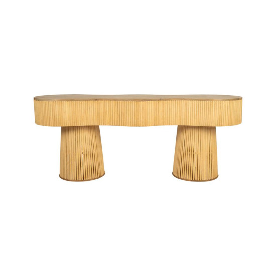 Banc saori nt 109x34 h43cm bambou de Comptoir de Famille - Objet de décoration dans Y001