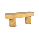 Banc saori nt 109x34 h43cm bambou de Comptoir de Famille - Objet de décoration dans Y001