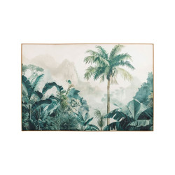 Toile palmier vert 120x80cm de Comptoir de Famille - Objet de décoration dans Y001