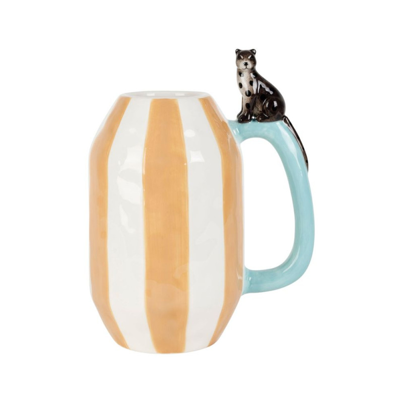 Vase panthere somptua beige h24cm de Comptoir de Famille - Objet de décoration dans Y001