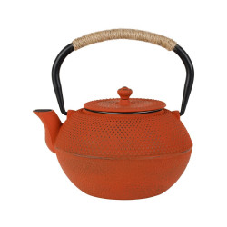 Theiere+filtre picots terracotta 1.2l de Comptoir de Famille - Objet de décoration dans Y001