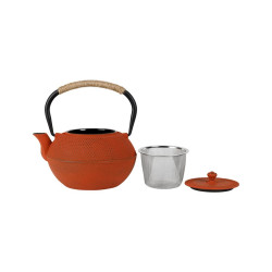 Theiere+filtre picots terracotta 1.2l de Comptoir de Famille - Objet de décoration dans Y001