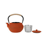 Theiere+filtre picots terracotta 1.2l de Comptoir de Famille - Objet de décoration dans Y001