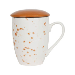 Tisaniere+filtre epura terracotta 40cl de Comptoir de Famille - Objet de décoration dans Y001