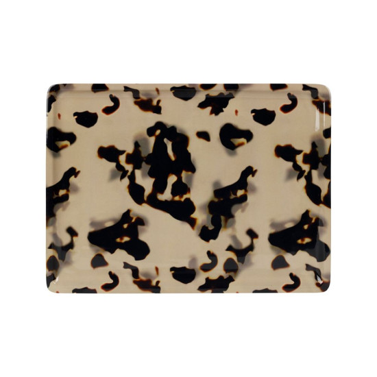Plateau felien beige+brun 40x30cm de Comptoir de Famille - Objet de décoration dans Y001