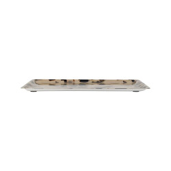 Plateau felien beige+brun 40x30cm de Comptoir de Famille - Objet de décoration dans Y001