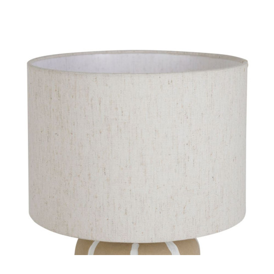 Lampe paese beige+blanc d25 h46cm de Comptoir de Famille - Objet de décoration dans Y001