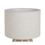 Lampe paese beige+blanc d25 h46cm de Comptoir de Famille - Objet de décoration dans Y001