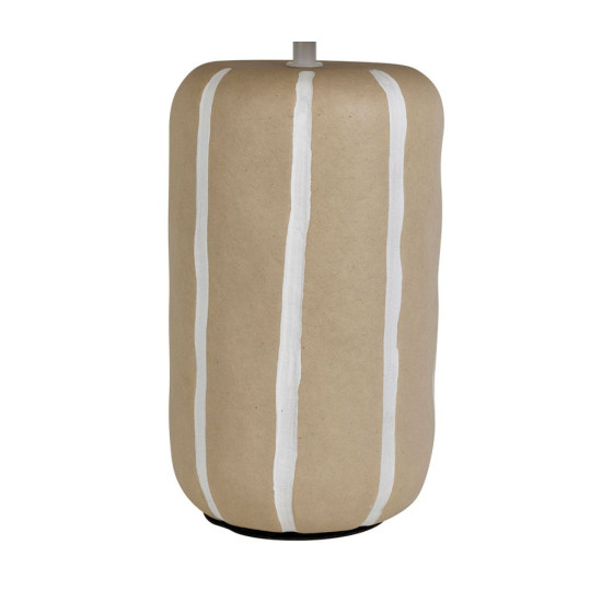 Lampe paese beige+blanc d25 h46cm de Comptoir de Famille - Objet de décoration dans Y001
