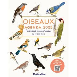 Agenda oiseaux 2025 - portraits et chants de Jardinerie Bordeaux Libourne Gironde dans C022