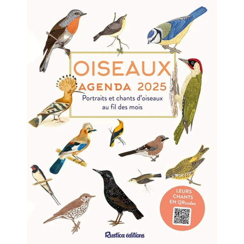 Agenda oiseaux 2025 - portraits et chants de Jardinerie Bordeaux Libourne Gironde dans C022