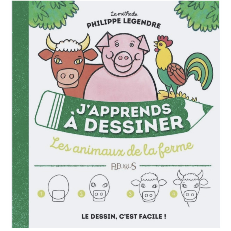 Les animaux de la ferme j'apprends a dessiner de Jardinerie Bordeaux Libourne Gironde dans C022