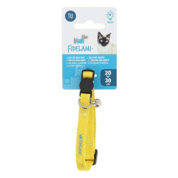 Collier chat - anti-etranglement jaune - 20-30cm de Jardinerie Bordeaux Libourne Gironde dans C022
