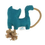 Doudou chat tissu et corde sonore de Jardinerie Bordeaux Libourne Gironde dans C022