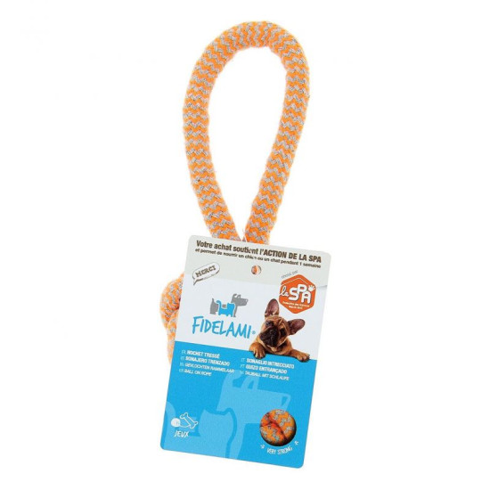 Hochet tressé - jeu sportif pour chien 18 cm de Jardinerie Bordeaux Libourne Gironde dans C022