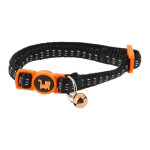 Collier chat reflechissant confort - noir/orange de Jardinerie Bordeaux Libourne Gironde dans C022
