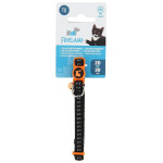 Collier chat reflechissant confort - noir/orange de Jardinerie Bordeaux Libourne Gironde dans C022