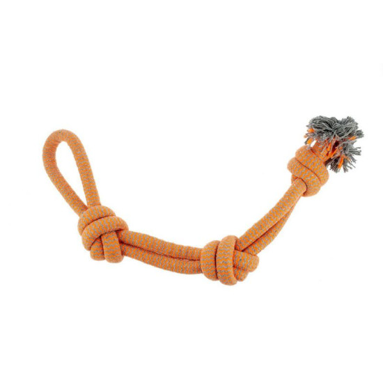 Jeu tressé 3 noeuds/anse jeu pour chien 58cm de Jardinerie Bordeaux Libourne Gironde dans C022