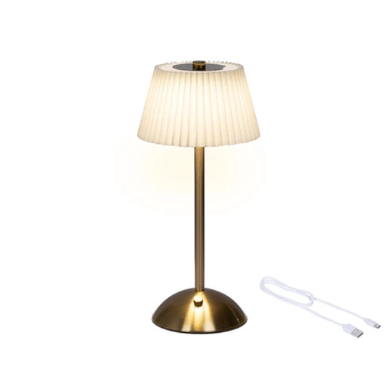 Lampe de table 20l creme/or 30.5cm de Kaemingk - deco de la maison dans K002