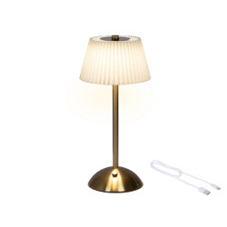 Lampe de table 20l creme/or 30.5cm de Kaemingk - deco de la maison dans K002