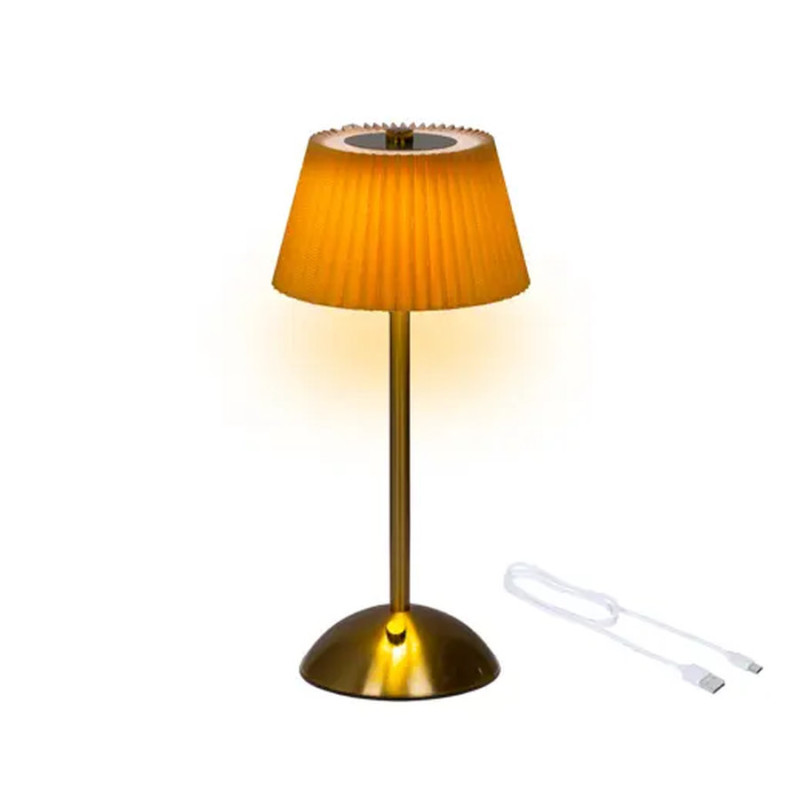 Lampe de table 20l orange/or 30.5cm de Kaemingk - deco de la maison dans K002