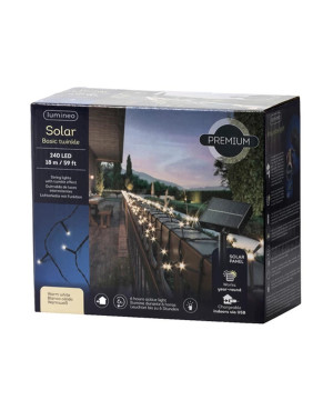 Guirlande solar 240l noir/blanc chaud 18m de Kaemingk - deco de la maison dans K002