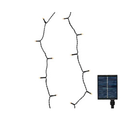 Guirlande solar 240l noir/blanc chaud 18m de Kaemingk - deco de la maison dans K002