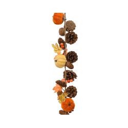 Guirlande citrouilles orange/couleur 150cm de Kaemingk - deco de la maison dans K002