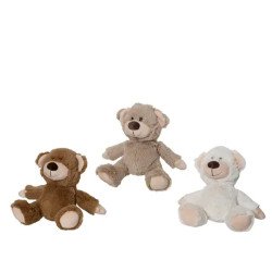 Ours peluche 3 coloris ass 17cm de Kaemingk - deco de la maison dans K002
