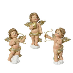 Ange polyresine debout or/couleur 3ass 15cm de Kaemingk - deco de la maison dans K002