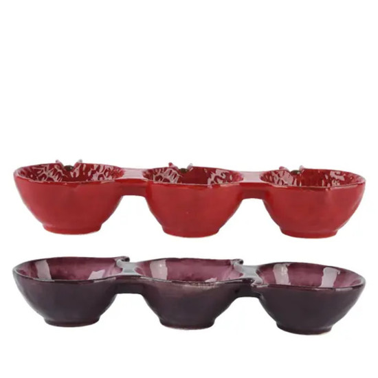 Tapas dolomite brillant 2ass 28x9cm de Kaemingk - deco de la maison dans K002