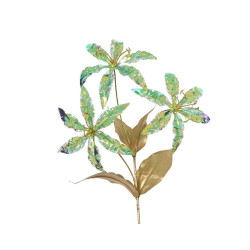 Fleur polyester irise h10cm de Kaemingk - deco de la maison dans K002