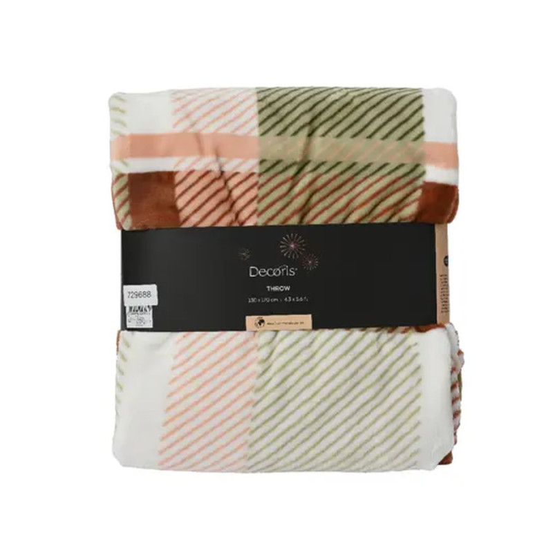 Plaid polyester multi 130x170cm de Kaemingk - deco de la maison dans K002
