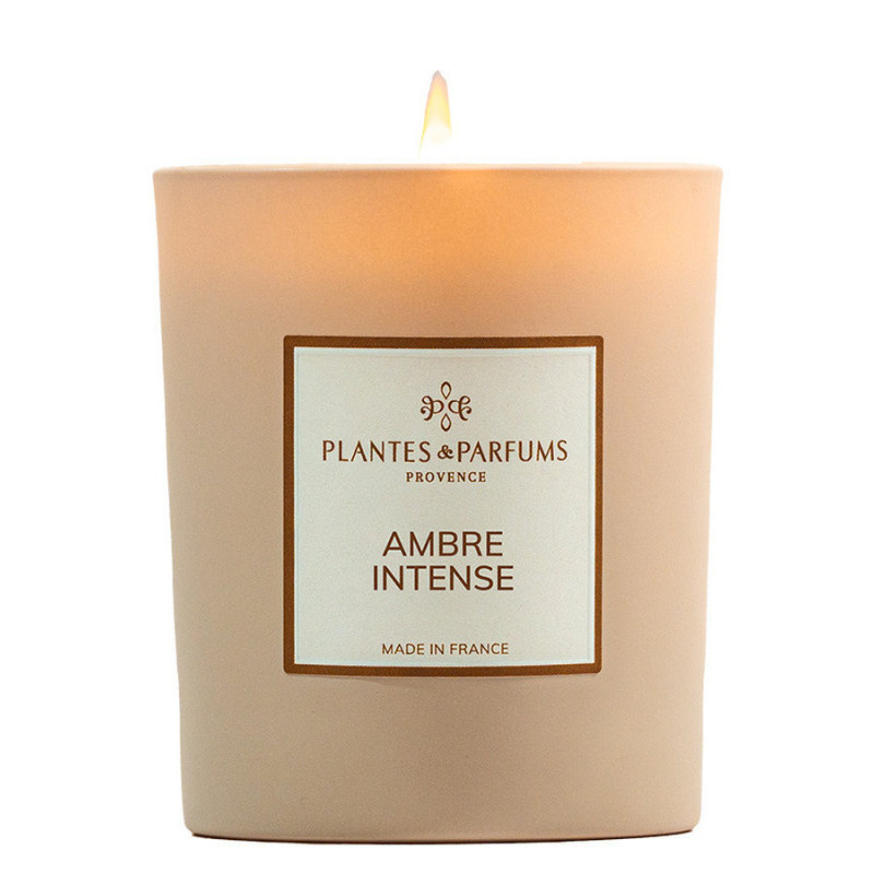 Bougie Parfumee Ambre Intense 180g de Plantes & Parfums dans A1381