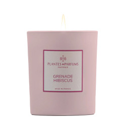 Bougie Parfumee Grenade Hibiscus 180g de Plantes & Parfums dans A1381