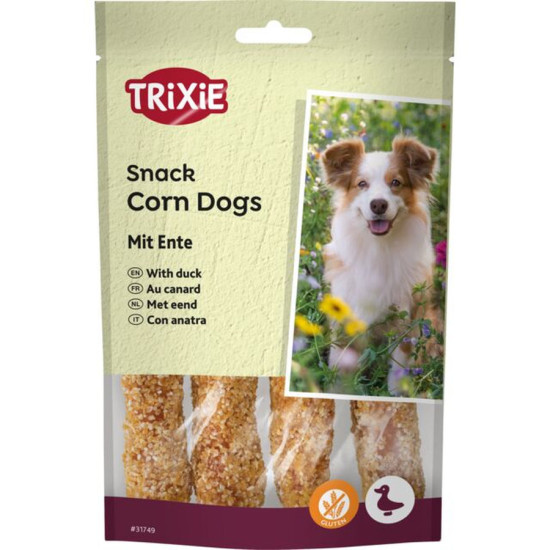 Corn dogs au canard 4 pcs/100g de Trixie - Produit pour animaux dans T050